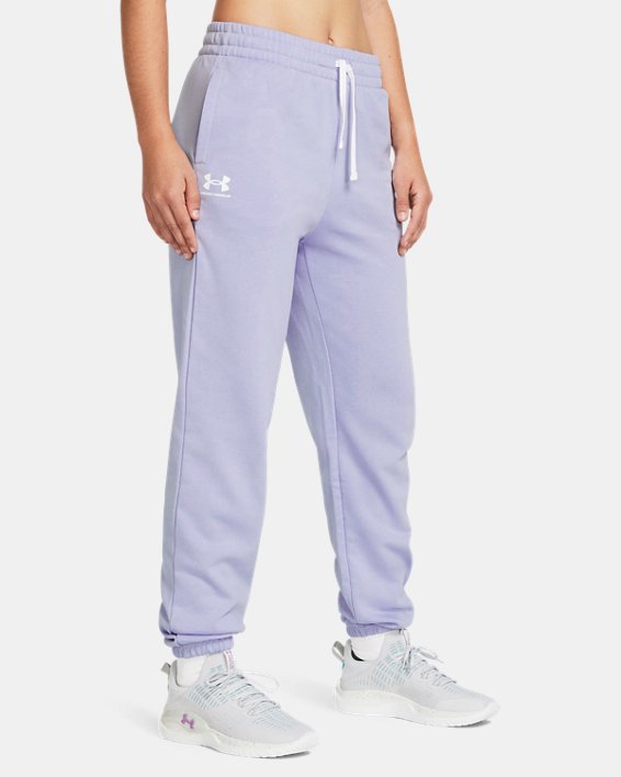 Women's UA Rival Terry Joggers in Purple image number 0